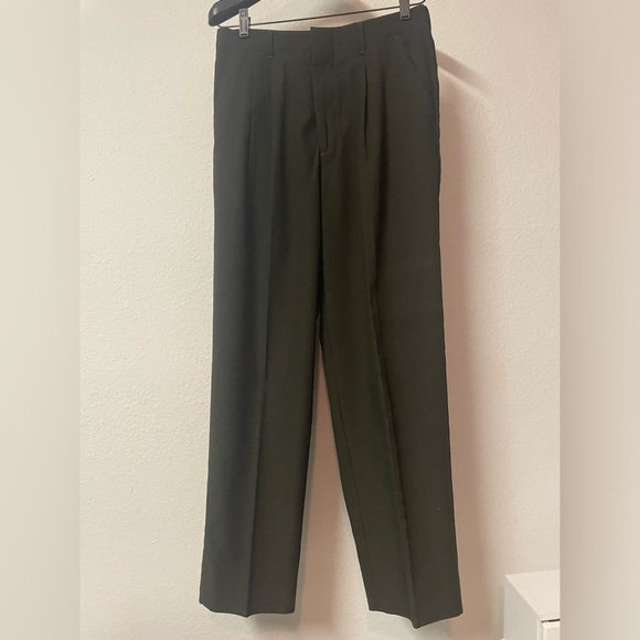 Free Fall Men’s Dark Green Tweed Suit Size Medium - Picture 8 of 10